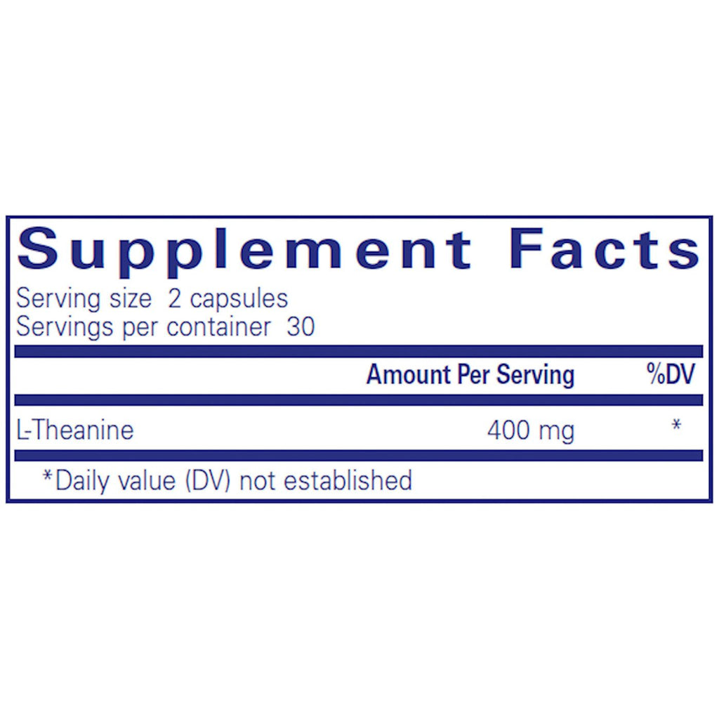L-Theanine Supplement Facts, Pure Encapsulations